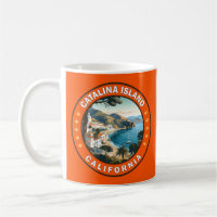 Catalina Island California Travel Art Badge