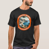 Catalina Island California Travel Art Badge