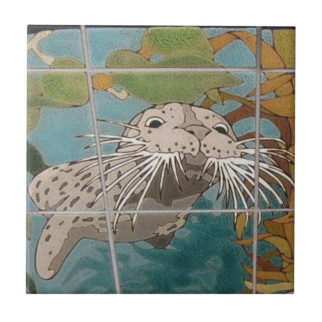 CATALINA ISLAND CERAMIC TILE FACE OF CATALINA (Front)