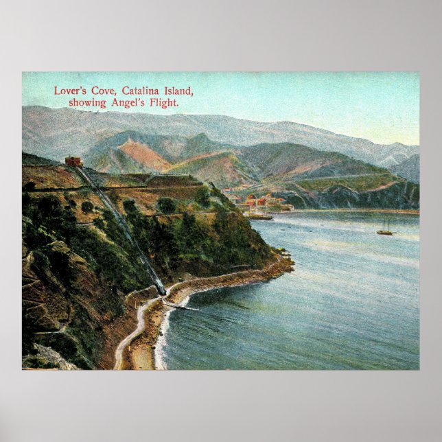 Catalina Island, Lover's Cove, California Vintage Poster (Front)