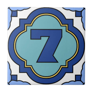 Catalina Island Number Address Tile 7