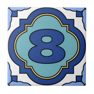 Catalina Island Number Address Tile 8