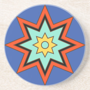Catalina Island Tile Design Sandstone Coaster