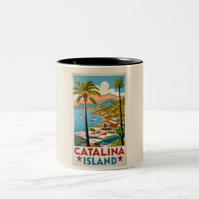 Catalina Island Two-Tone Coffee Mug (Center)