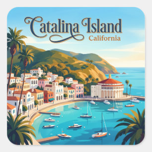 Catalina Island USA Square Sticker
