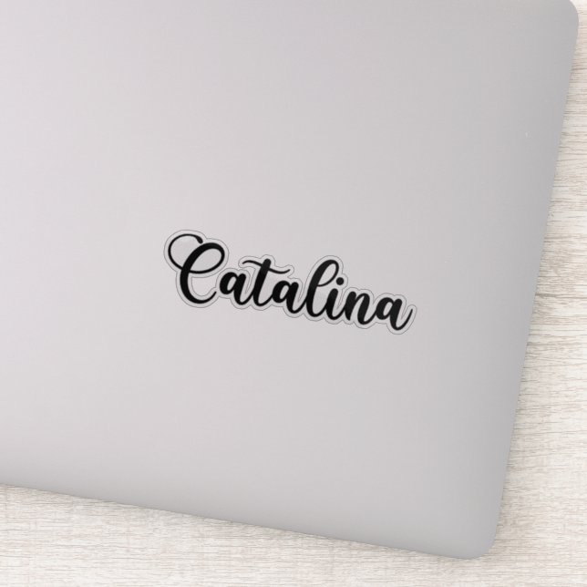 Catalina Name - Handwritten Calligraphy (Detail)