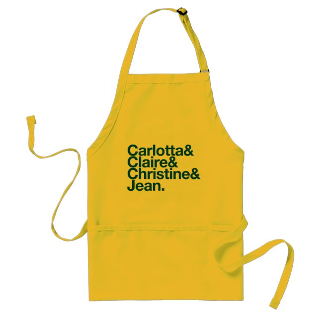 Catalina Nuns Names Apron  (Front)