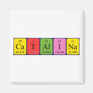 Catalina periodic table name magnet