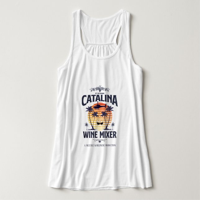 Catalina Wine Mixer Singlet (Design Front)