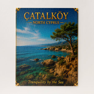 Catalkoy North Cyprus Coastal Nature Memory Jigsaw Puzzle
