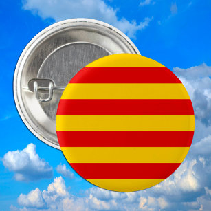Catalonia Flag & Catalan - La Senyera fashion 3 Cm Round Badge