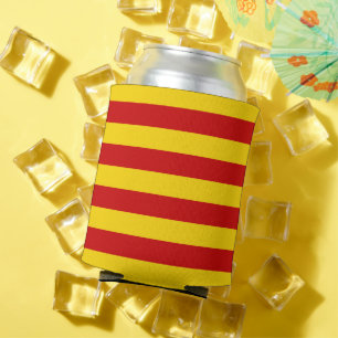 Catalonia Flag & Catalan - La Senyera /holiday Can Cooler