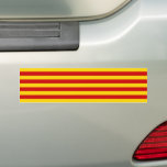 Catalonia Flag & Catalan - La Senyera /travel Bumper Sticker<br><div class="desc">Bumper Stickers (Cars): Catalonia & Catalan flag "official version" = La Senyera - love my country,  fashion,  travel,  holiday,  national patriots / sports fans</div>