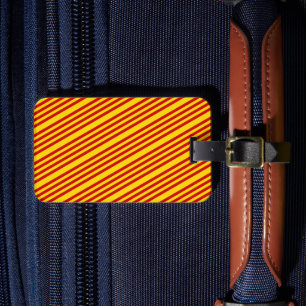 Catalonia Flag & Catalan - La Senyera /travel Luggage Tag