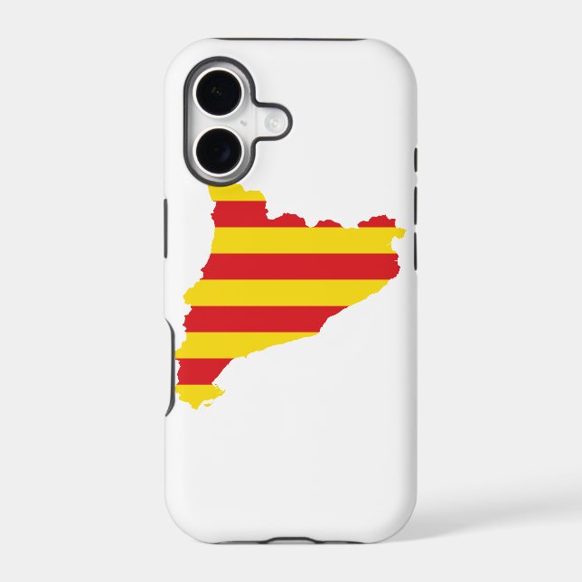 Catalonia Flag Map (Back)