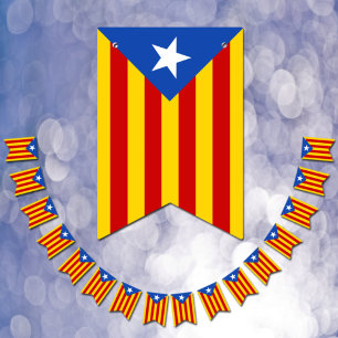 Catalonia Flag, Party La Senyera Estelada /Wedding Bunting