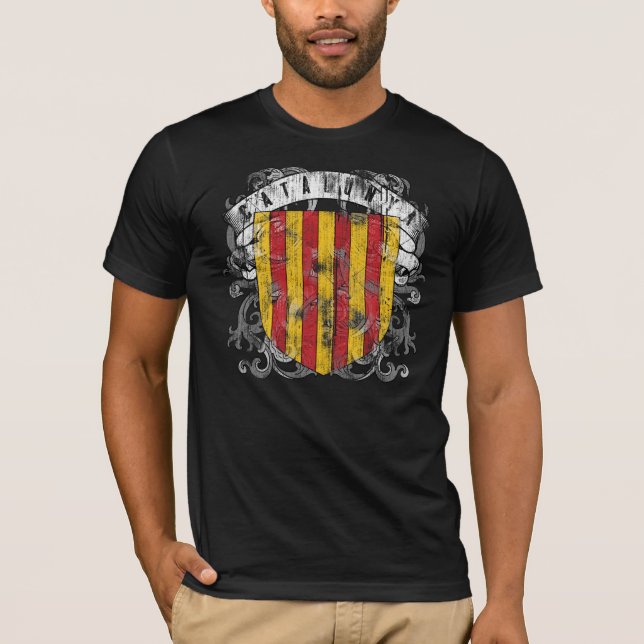 Catalonia Men's Dark Shirt (Front)