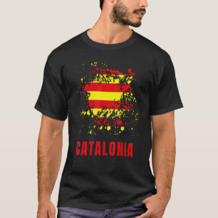 Catalonia Retro Vintage Watercolors Sport Catalan T-Shirt