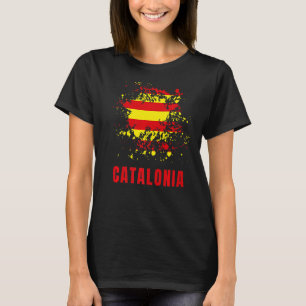 Catalonia Retro Vintage Watercolors Sport Catalan T-Shirt