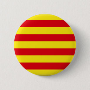 Catalonia (Spain) Flag 6 Cm Round Badge