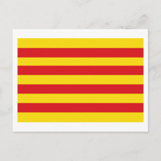 Cataluña flag postcard