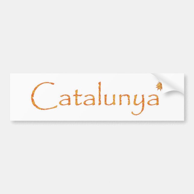 catalunya bumper sticker (Front)