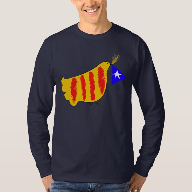 Catalunya Pau i Llibertat , Catalonia peace dove T-Shirt (Front)