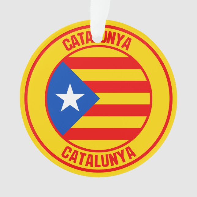Catalunya Round Emblem Ornament (Front)