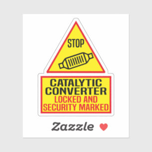 catalytic converter locked and security marked