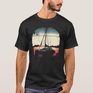 Catamaran Boat Lover - Vintage Sailor Boating Sail T-Shirt