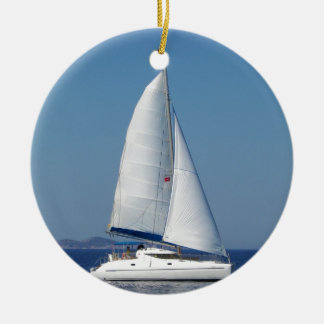 Catamaran Catchup Ceramic Tree Decoration
