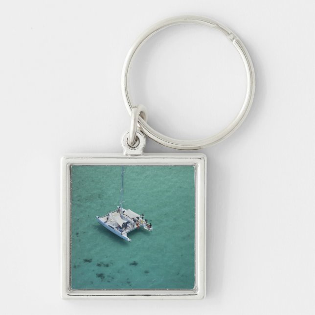 Catamaran, Mamanuca Islands, Fiji, South Pacific Key Ring (Front)
