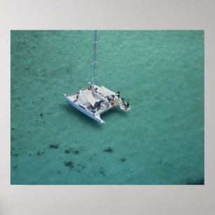 Catamaran, Mamanuca Islands, Fiji, South Pacific Poster