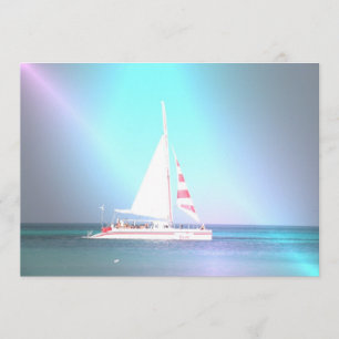 Catamaran Sailboat Invitation