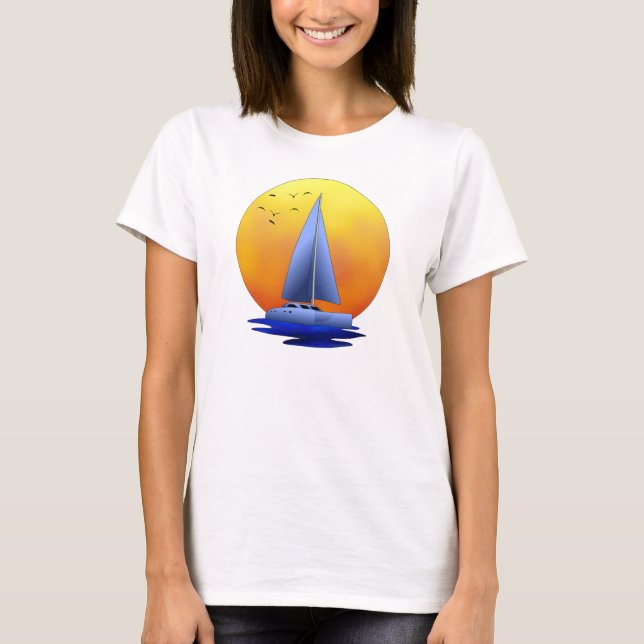 Catamaran Sailing T-Shirt (Front)