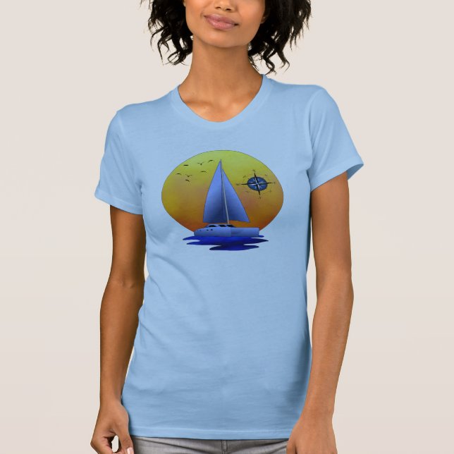 Catamaran Sailing T-Shirt (Front)