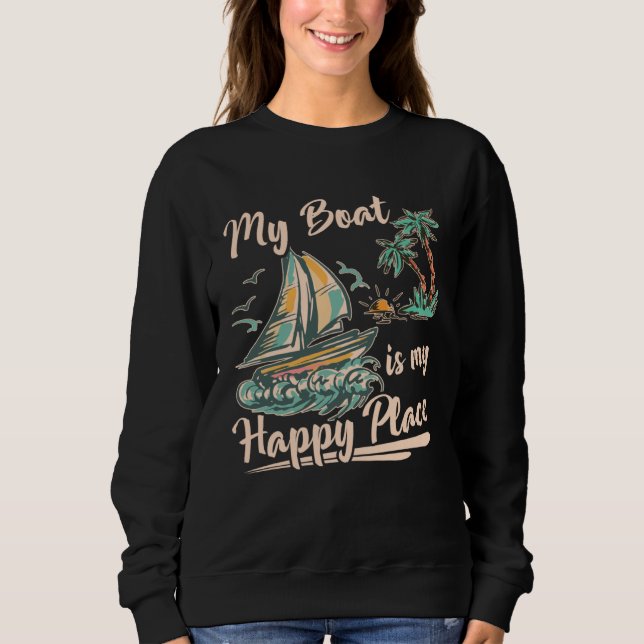 Catamaran Two Hulls Sailing Quote Catamaran Captai Sweatshirt (Front)