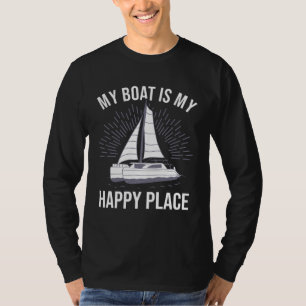 Catamaran Two Hulls Sailing Quote Catamaran Captai T-Shirt