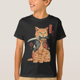 Catana Cat Vintage Cute Japanese-inspired Cat T-Shirt