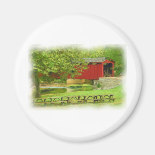 Cataract Falls Covered Bridge Magnet