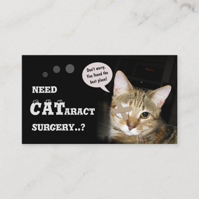 CATaract Surgery Business Card (Front)