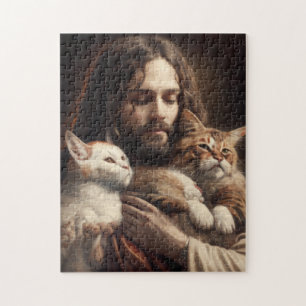 #CATARMY Official "Jesus Loves Cats" PuzzlY Jigsaw Jigsaw Puzzle