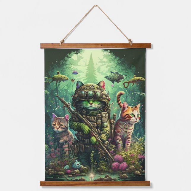 #CATARMY Official TappY ZappY  Hanging Tapestry (Front)