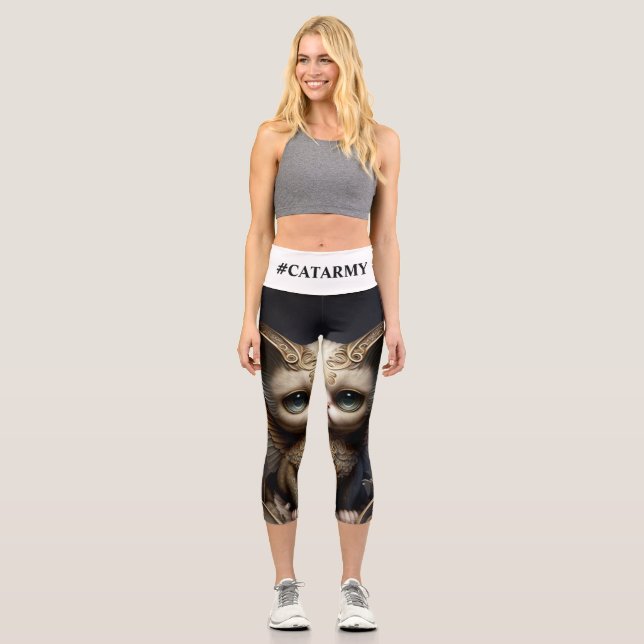 #CATARMY Official "Thank GOD It's Summer!" CaprY Capri Leggings (Front)