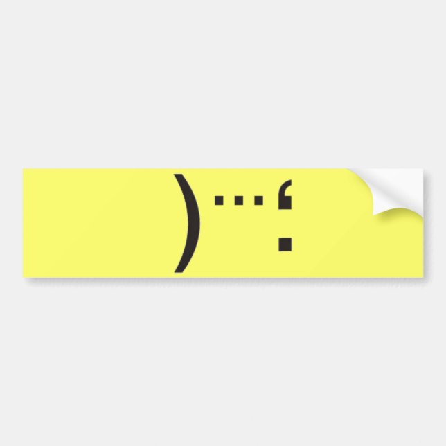 catastrophe bumper sticker (Front)