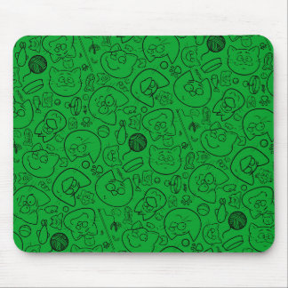 Catastrophe mousepad, green mouse pad