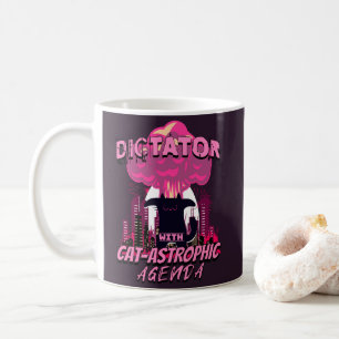 Catastrophic Funny Angry Cat Quote Coffee Mug