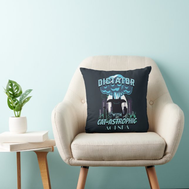 Catastrophic Funny Cat Design Cushion (Chair)