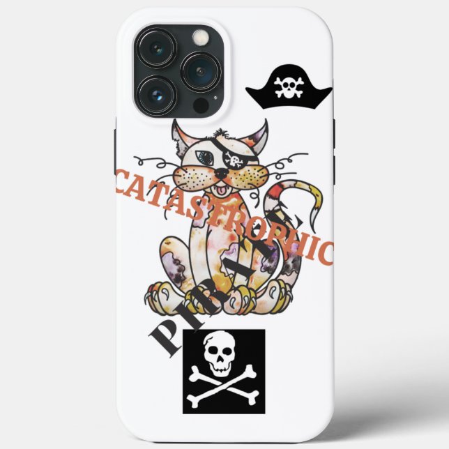  Catastrophic Pirate CAT  Case-Mate iPhone Case (Back)