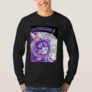 CATBOOM I Need Space  Astronaut Cat In Space Suit T-Shirt